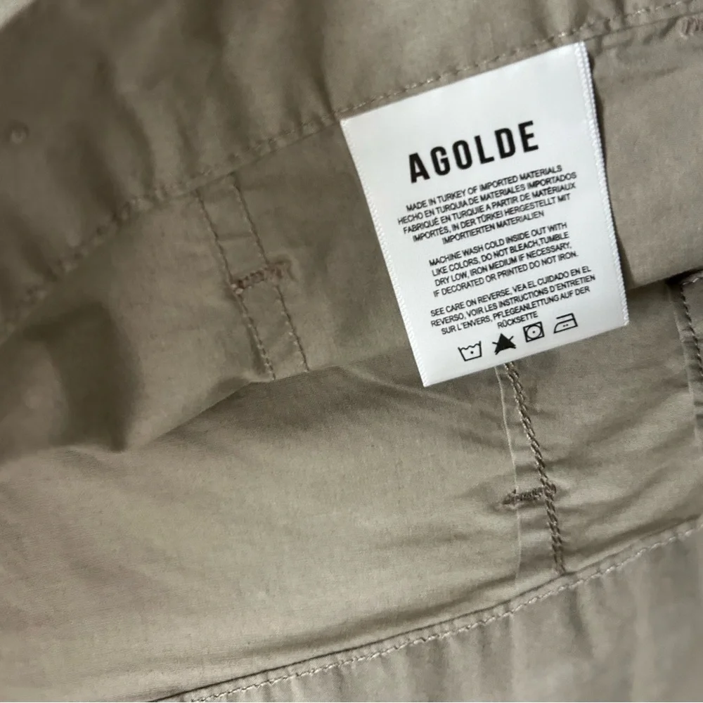 AGOLDE Daria Utility Pant Wide Leg High Rise Cropped  Size 31 Women's